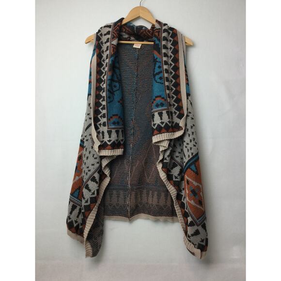 Flying Tomato Boho Duster Cardigan Vest SM - Picture 1 of 3